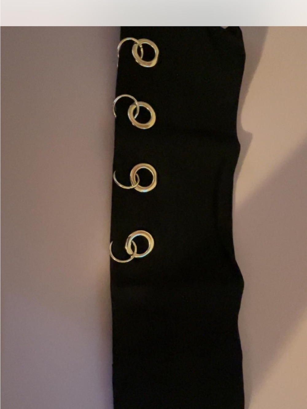 Black Y2K headband new without tags with Ring Detail - Women